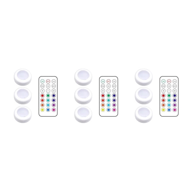 Sensor de lámparas de cocina Injueey control remoto de luces de gabinete LED