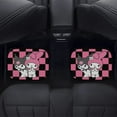 thumbnail image 4 of Kuromi & My Melody Car Floor Mats 4PC Set Anti Skid Vehicle Floor Mat Car Carpet for Front Rear Seats Universal Auto Interior Accessories, 4 of 8