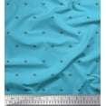 thumbnail image 1 of Soimoi Poly Georgette Fabric Damask Block Print Sewing Fabric Yard 52 Inch Wide, 1 of 5