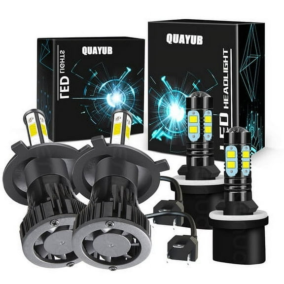 For Mitsubishi Galant 1999-2003 - 6000K LED Headlight High/Low & Fog Light Bulbs