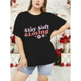 thumbnail image 5 of XCHQRTI Cute Love Women Plus Tshirt Graphic Short Sleeve Shirt Valentine's Day Tees, 5 of 7