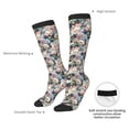 thumbnail image 4 of Susaid Colorful Flowers Print Thermal Winter Socks for Men and Women, Warm Crew Hiking Socks, for Boots and Outdoor Activities, 4 of 6