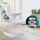 thumbnail image 3 of Soporte desmontable para tartas de estilo europeo, ideal para servir pasteles. Tipo de flor blanca, 3 of 9