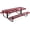 Burgundy, variant on Coated Outdoor Furniture Heavy-Duty Portable Outdoor Kids Table, Expanded Metal Kids Picnic Table, Commercial-Grade Picnic Table, Made in America (6ft Rectangular, Childrens, Textured Sand)
