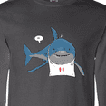 thumbnail image 4 of Inktastic Shark Dinner Long Sleeve T-Shirt, 4 of 5
