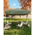 thumbnail image 3 of Abri de Jardin Pliante Robuste 10 X 10 Pi, Pavillon Extérieur avec 3 Hauteurs Réglables, Installation Sans Outils – Comprend Sacs de Sable, Piquets, Cordes Rigides, Sac de Transport – Blanc / Vert / Bleu / Kaki / Gris / Noir, 3 of 7