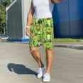 thumbnail image 7 of Kdxio Cute Green Frog Print Mens Sleep Shorts Bottoms Soft Comfy Pajama Wear Pants with Drawstring Pockets, 7 of 7