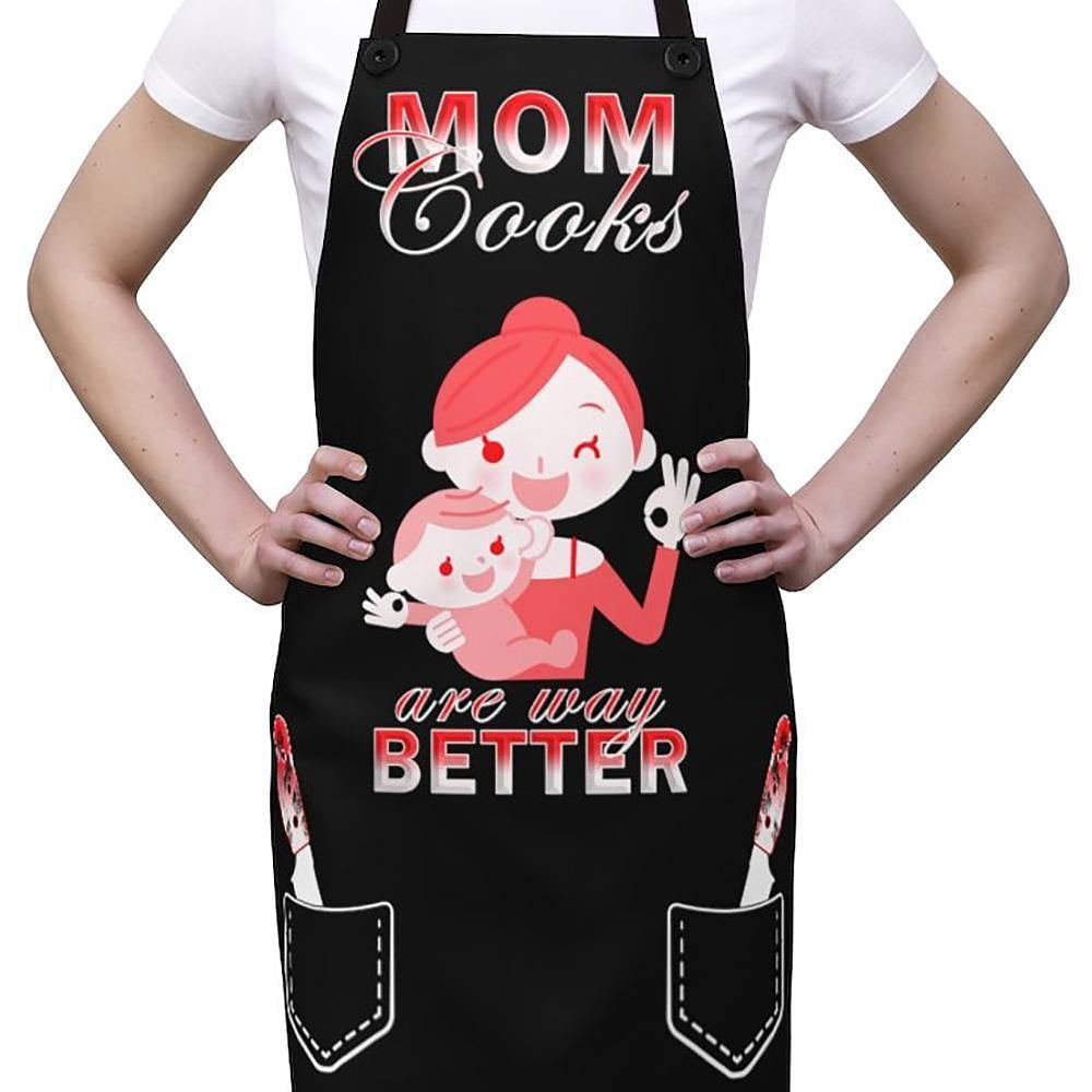Saukore Funny Aprons for Women Men Adjustable Kitchen Chef Aprons with 2 Pock... 