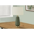 thumbnail image 1 of Monarch Specialties Lighting, 26"h, Table Lamp, Green Ceramic, Ivory / Cream Shade, Contemporary, 1 of 6