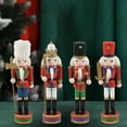 thumbnail image 6 of 4Pcs Christmas Nutcracker Figures Collectible Nutcracker for Holiday Desktop Style B, 6 of 8
