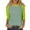 Mint Green, variant on tklpehg Fall Womens Tops Crew Neck Mid-length Tops Leisure 3/4 Sleeve Tops Striped Printed Fall Clothes Comfortable Going Out Tops Womens Clothes Blouses Pullover Yellow S