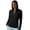 Black, variant on Women's Plus Long Sleeve UV Sun Protection Hoodie Full Zip Lightweight Jacket Thumb Holes Zipper Pockets for Hiking Fishing Beach Vacation, Light Blue, XXL
