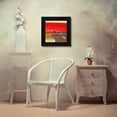 thumbnail image 3 of Leonardo Bacci 12x12 Black Modern Wood Framed Wall Art Titled - Moon Rising from the Crimson Sky II, 3 of 6