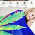 thumbnail image 3 of JEUXUS  Weed Blanket for Boys Girls, Warm Weed Flannel Blankets for Sofa Bed, Colorful Weeds Blankets and Throws for Travel Home, 3 of 6