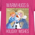 thumbnail image 3 of Frozen 2 -Warm Hugs Holiday Wishes - Toddler And Youth Girls Short Sleeve Graphic T-Shirt, 3 of 5