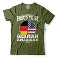 thumbnail image 5 of Proud To Be German American Shirt Germany America Patriotic Shirt Germany USA Shirt German Gift (XX-Large Grey), 5 of 6