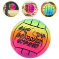 thumbnail image 2 of Inflatable Rainbow Volleyballs Beach Ball Sports Pool Ball Indoor and Outdoor Playing Inflatable Ball, 2 of 3
