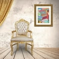 thumbnail image 3 of Galapon, Nikki 15x18 Gold Ornate Wood Framed with Double Matting Museum Art Print Titled - Rooftops in Color XI, 3 of 4