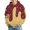 Wine, variant on Kids Boys Girls Dripping Ice Cream Sprinkle Print Waffle Knit Hoodie Long Sleeve Hooded Sweatshirt With Front Pocket Casual Tops For Teen 4-14 Years