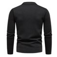 thumbnail image 4 of Dvkptbk Men's Pull Col Rond Sweater Hiver Slim Slim Chaud Pull à Manches Longues en Maille Causale Mode Sweater Sweater, 4 of 5