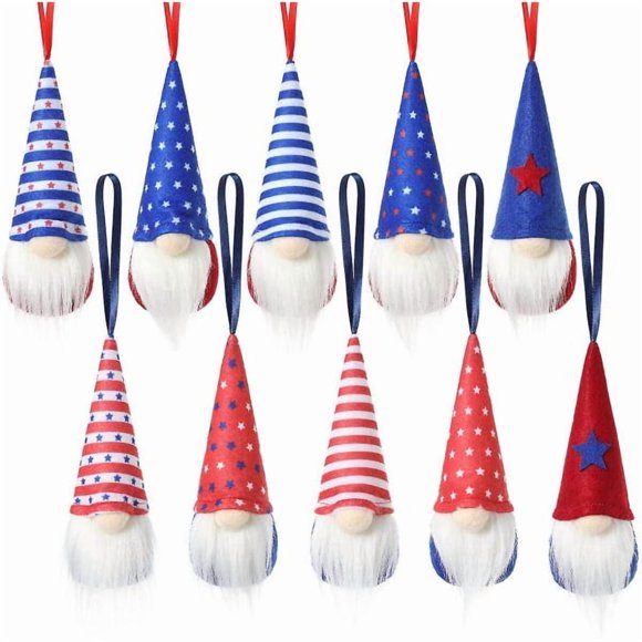 Plush doll with five-pointed star gnome (set of ten),