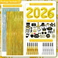 thumbnail image 7 of 77PCS Glitter New Year Eves Party Supplies 2026 New Years Hats Happy New Year Headband Photo Booth Props Tinsel Backdrop Noisemaker 2026 Balloons for New Years Decorations NYE Decorations 2026, 7 of 7