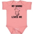 thumbnail image 3 of Inktastic My Nanny Loves Me Girl Grandchild Girls Baby Bodysuit, 3 of 5