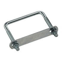 National Hardware N244-996 Square U-Bolt, 3/8-16 Thread, 2-3/4 in L Thread, Steel, Zinc
