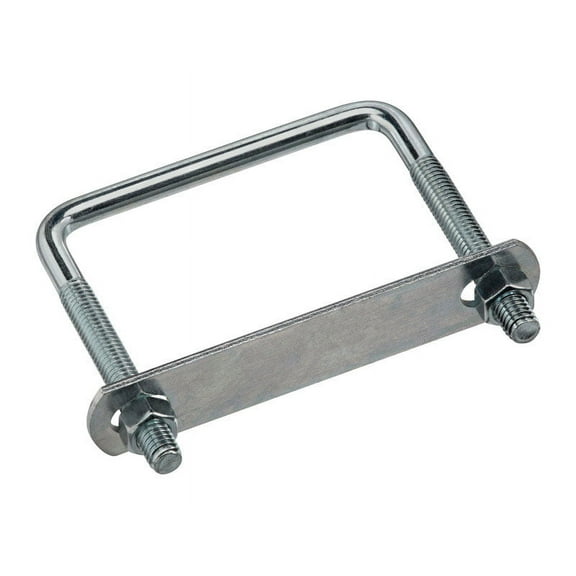 National Hardware N244-996 Square U-Bolt, 3/8-16 Thread, 2-3/4 in L Thread, Steel, Zinc