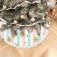 thumbnail image 5 of GZHJMY Christmas Tree Skirt, 30" Xmas Tree Skirts Christmas Gold Snowflake on Lines Christmas Tree Mat for Christmas Holiday Party Ornaments, 5 of 6