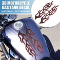 thumbnail image 2 of Universal 3D Motorcycle Gas Tank Decal 10.12''x4.80'' Fuel Oil Gas Tank Pad Sticker Decal Black Red, 2 of 6