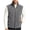 Dark Gray, variant on WIZUTIZ Men's Fleece Vest Multi-Zipper Pocket Stand Collar Sleeveless Fishing Outerwear Polyester Insulated Warm for Winter Outdoor Daily Casual Wear