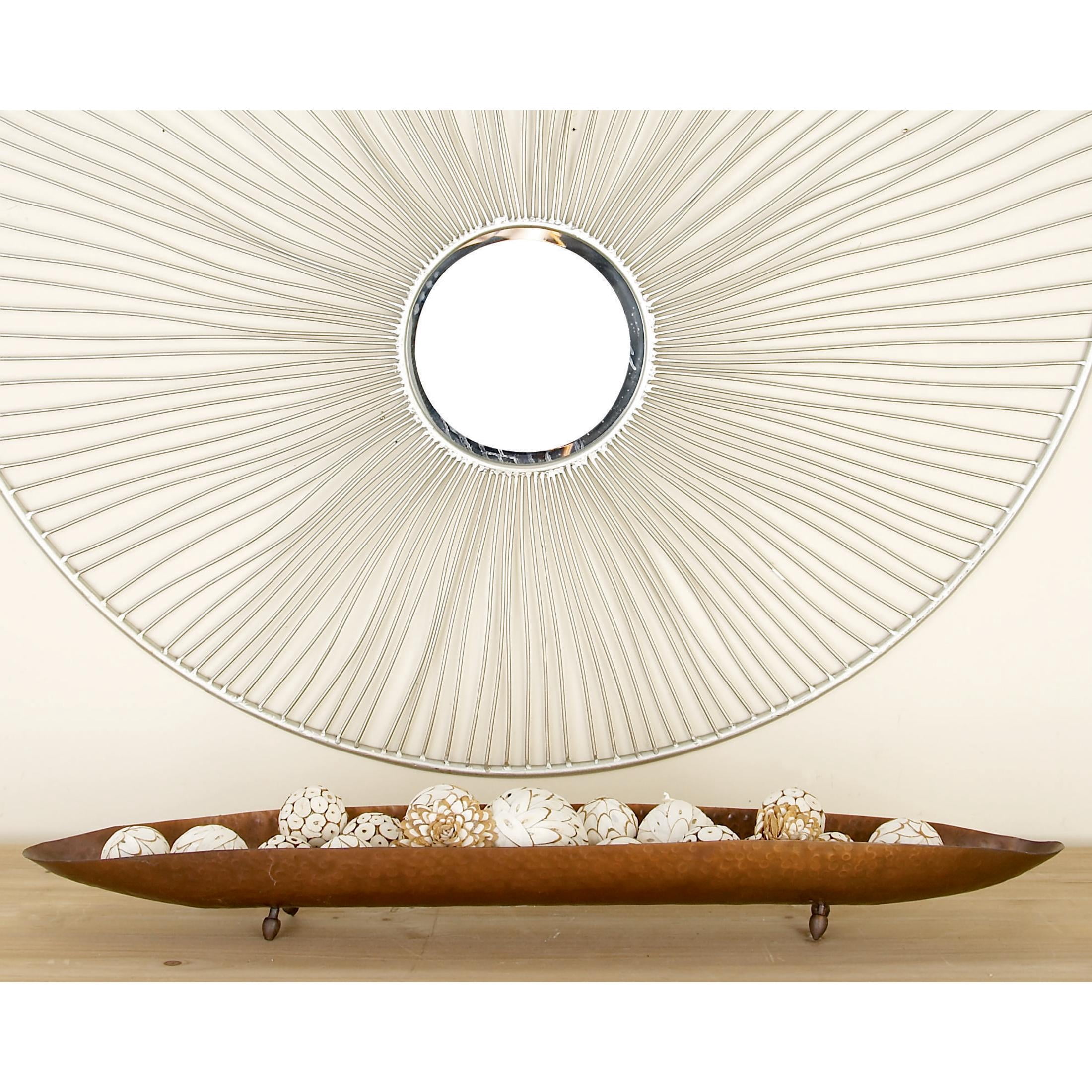 DecMode 36", 29"W Brown Metal  Tray, 2-Pieces