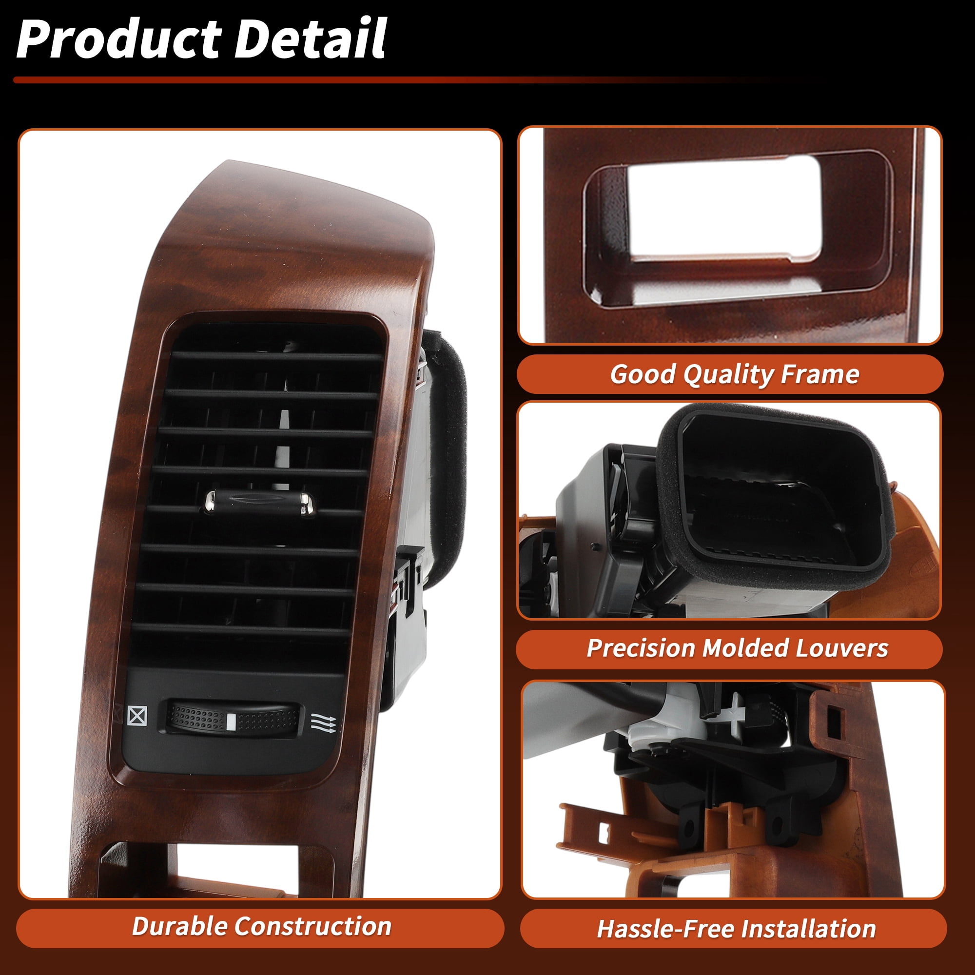 Unique Bargains 5547460040 Dashboard Air Vent Outlet Panel W/ Grille for Toyota