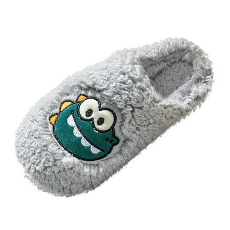 

Qufokar Mens Dress Casual Shoes Leather Indoor Slipper For Men Men Slippers Autumn And Winter Fashion Comfortable Warm Cute Cartoon Solid Color Indoor