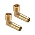 thumbnail image 1 of Conector de tubería macho en forma de espina de latón de 90 grados Unique Bargains 12mm, 1 of 5