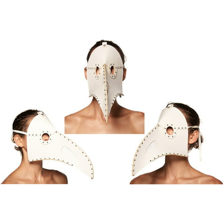 Adult size Faux Leather Plague Doctor Mask - Dr Peste - 2 colors - Black or