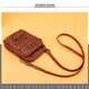 thumbnail image 3 of Bolso bandolera pequeño de piel sintética suave para mujer, bolso para teléfono móvil con cremallera, bolso de hombro, cartera con orificio para auriculares, 3 of 5