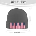 thumbnail image 4 of Retro-America-Flag Beanie Hat Men Women Warm Printed Cap Knit Beanies Hats Outdoor Winter Deep Heather, 4 of 6