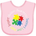 thumbnail image 3 of Inktastic Autism Awareness Circle Boys or Girls Baby Bib, 3 of 4