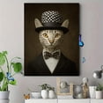 thumbnail image 4 of Qisvanset Top Hat Suit Skeleton Canvas Print 12x16 Inch Study Room Decor, 4 of 8