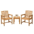 thumbnail image 3 of Ktaxon Fir Wood Dining Chair Accent Dining Chair with Vertical Slat Back Indoor Seating Teak, 3 of 8