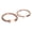 A pair in rose gold, variant on Personalized Engraved Couple Bracelet Set with Eternal Rose Box | Romantic Gift