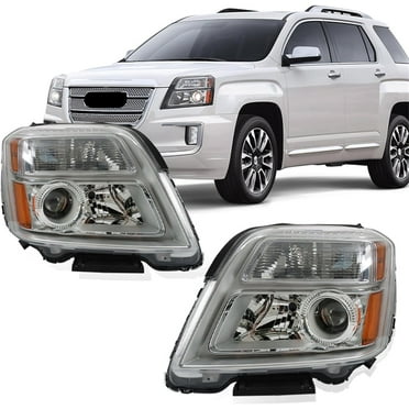 Genrics Headlight Assembly Replacement for Terrain SL SLE SLT 2016 2017 Driver and Passenger Side A Pair Halogen Headlight Set GM2503435 GM2502435