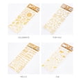 thumbnail image 2 of Gold Stamping Flat Stickers Cat English Flower Decals Decorative Stationary Scrapbooking Gift Girl School Supplies, 2 of 7