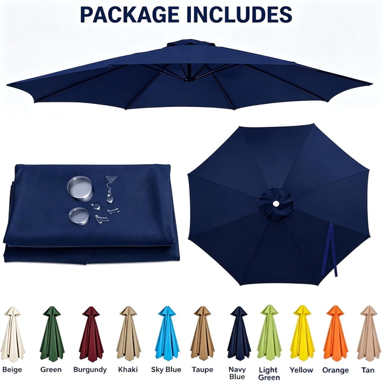 11 ft patio umbrella cover Garden Winds Offset 11Ft Replacement Canopy Protect yourself from the elements with the Formosa Covers Replacement Umbrella Canopy 11ft Market Patio Umbrella Double-Vented