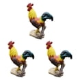 thumbnail image 2 of Transemion Resin Statue Chicken Statue Decorative Backyard Patio for Lawn Lift Foot L 3Set, 2 of 6