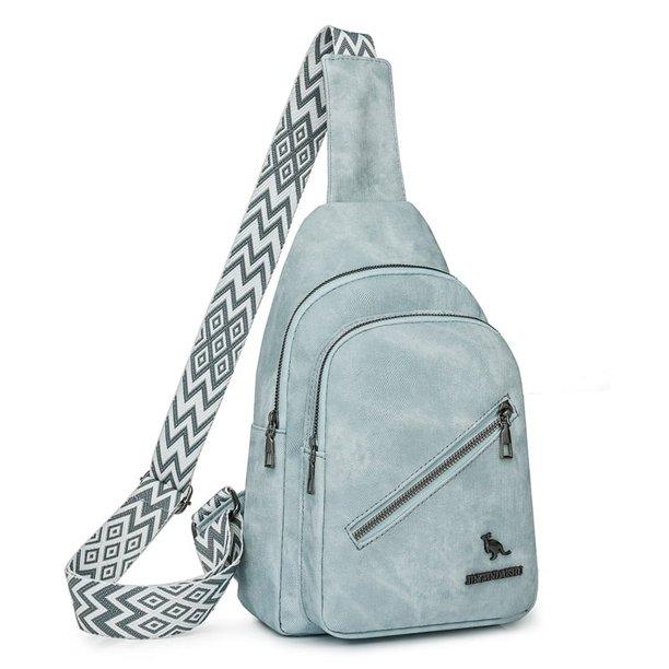 Bolso Pecho Piel Sintética Pequeño Cintura Correa Guitarra Ajustable para Hombres Y Mujeres