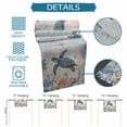 thumbnail image 6 of Sea Turtle Coastal Table Runner 70 Inches, Summer Coral Starfish Blue Grey Wood Bed Runner Dresser Scarves Tabletop for Indoor Outdoor Parties/Ceremony/Banquet, 13" x 70", 6 of 9