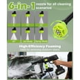 thumbnail image 2 of 990 PSI Cordless Pressure Washer  for 21V Battery,Portable Handheld Power Washer , 10 Speed Modes, 2 x 4.0 Ah Batteries, 6-in-1 Swivel Nozzle, 16.5FT Hose,for Car Yard Fence Wall Cleaning and Garden, 2 of 11